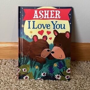 Asher I Love You Storybook Hardcover Bedtime New Personalized